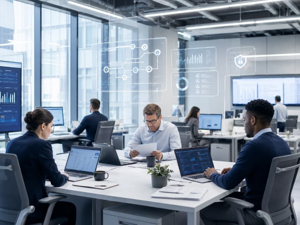 Caseway team working with governed enterprise automation